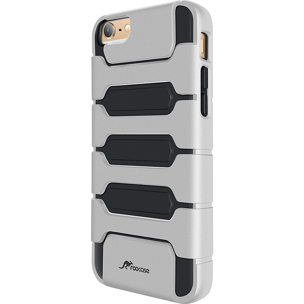 rooCASE Slim XENO Armor Hybrid TPU PC Case Cover for iPhone 6 6s Plus 5.5 inch Silver rooCASE Electronic Cases