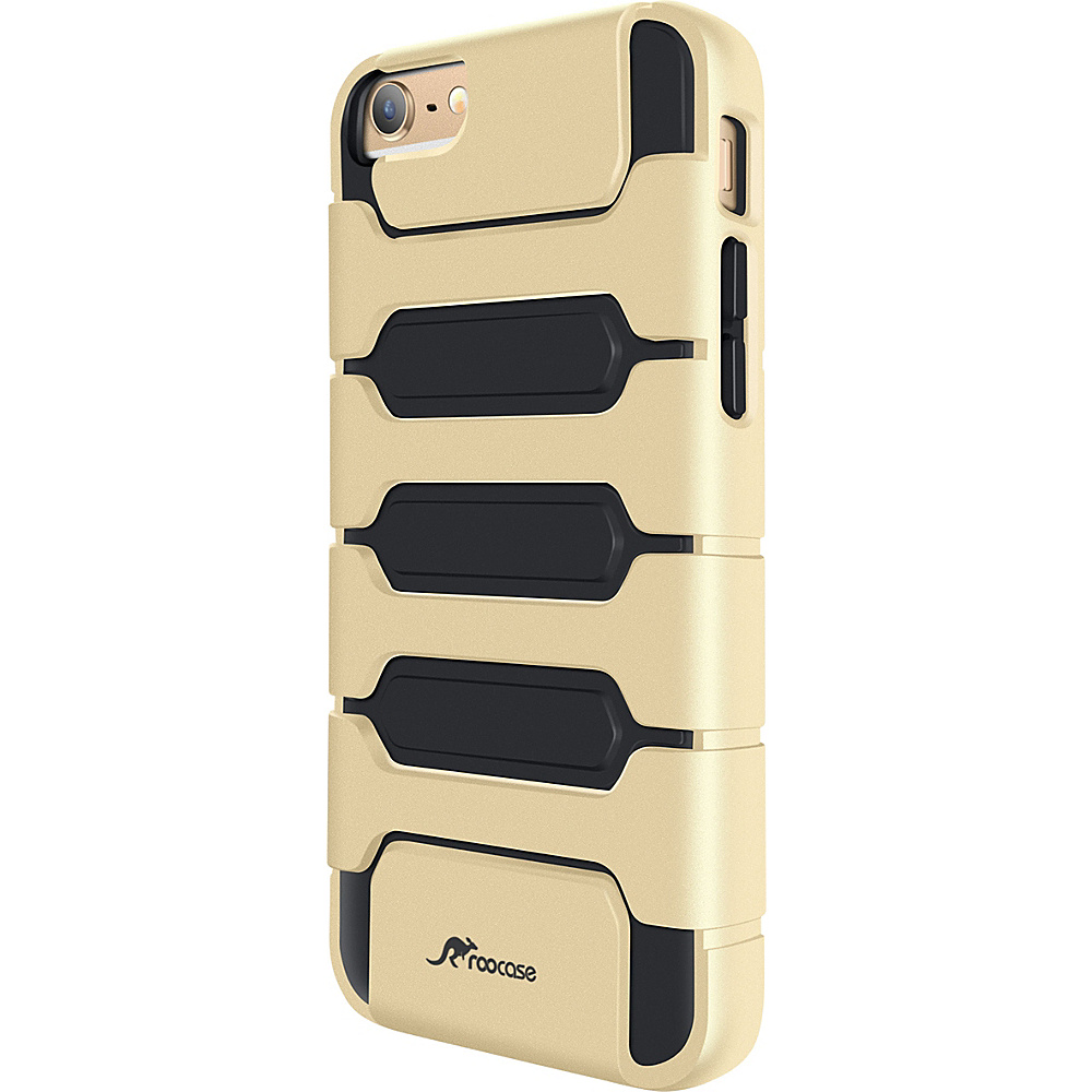 rooCASE Slim XENO Armor Hybrid TPU PC Case Cover for iPhone 6 6s Plus 5.5 inch Fossil Gold rooCASE Electronic Cases