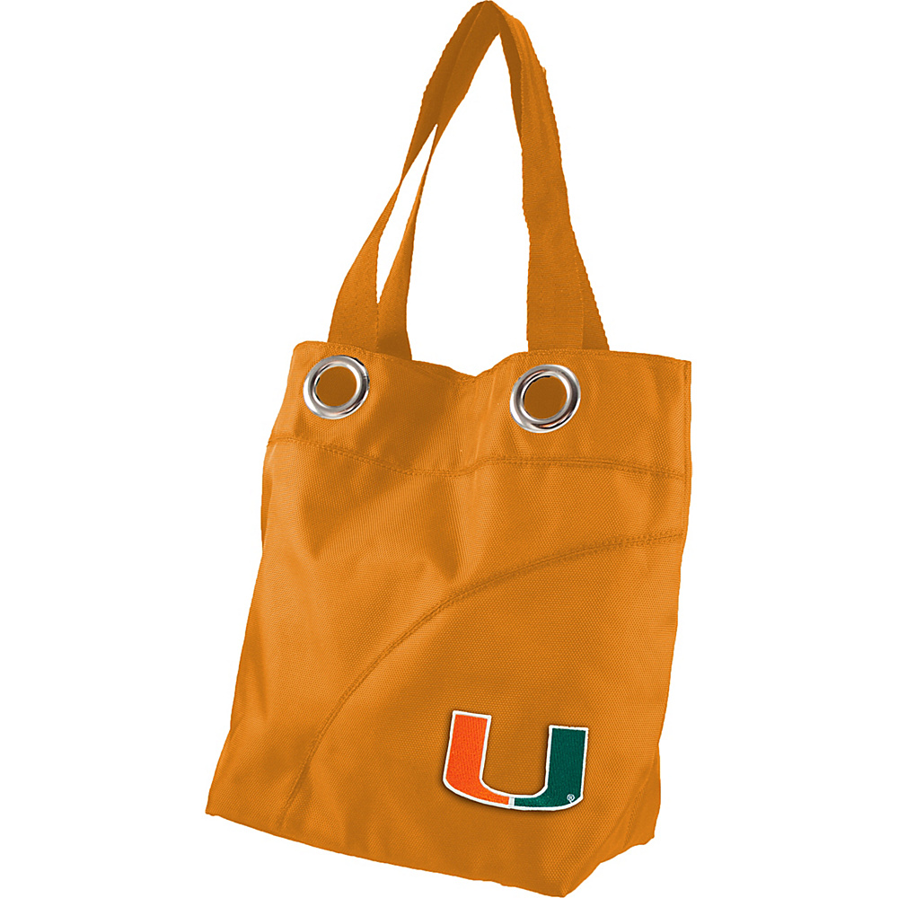 Littlearth Color Sheen Tote ACC Teams University of Miami Littlearth Fabric Handbags