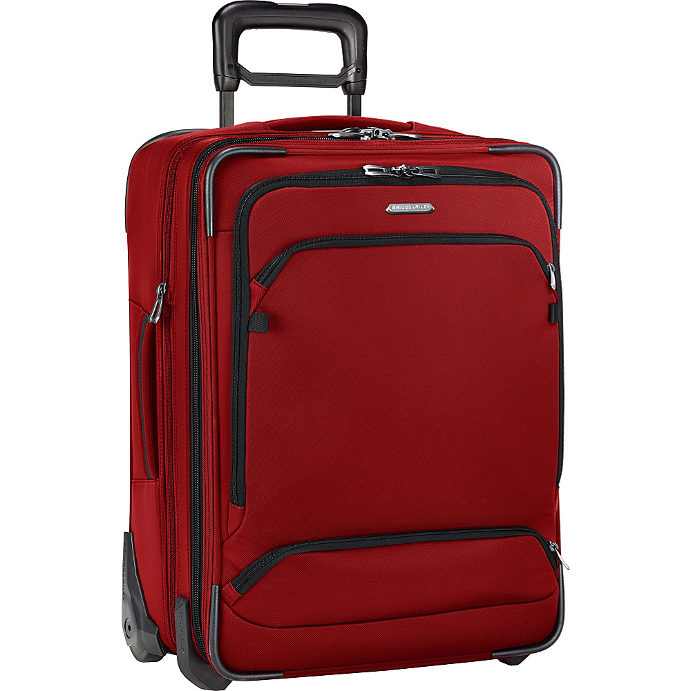 Briggs Riley Transcend 300 Intl Carry On Expandable Wide Body Upright Crimson Briggs Riley Softside Carry On