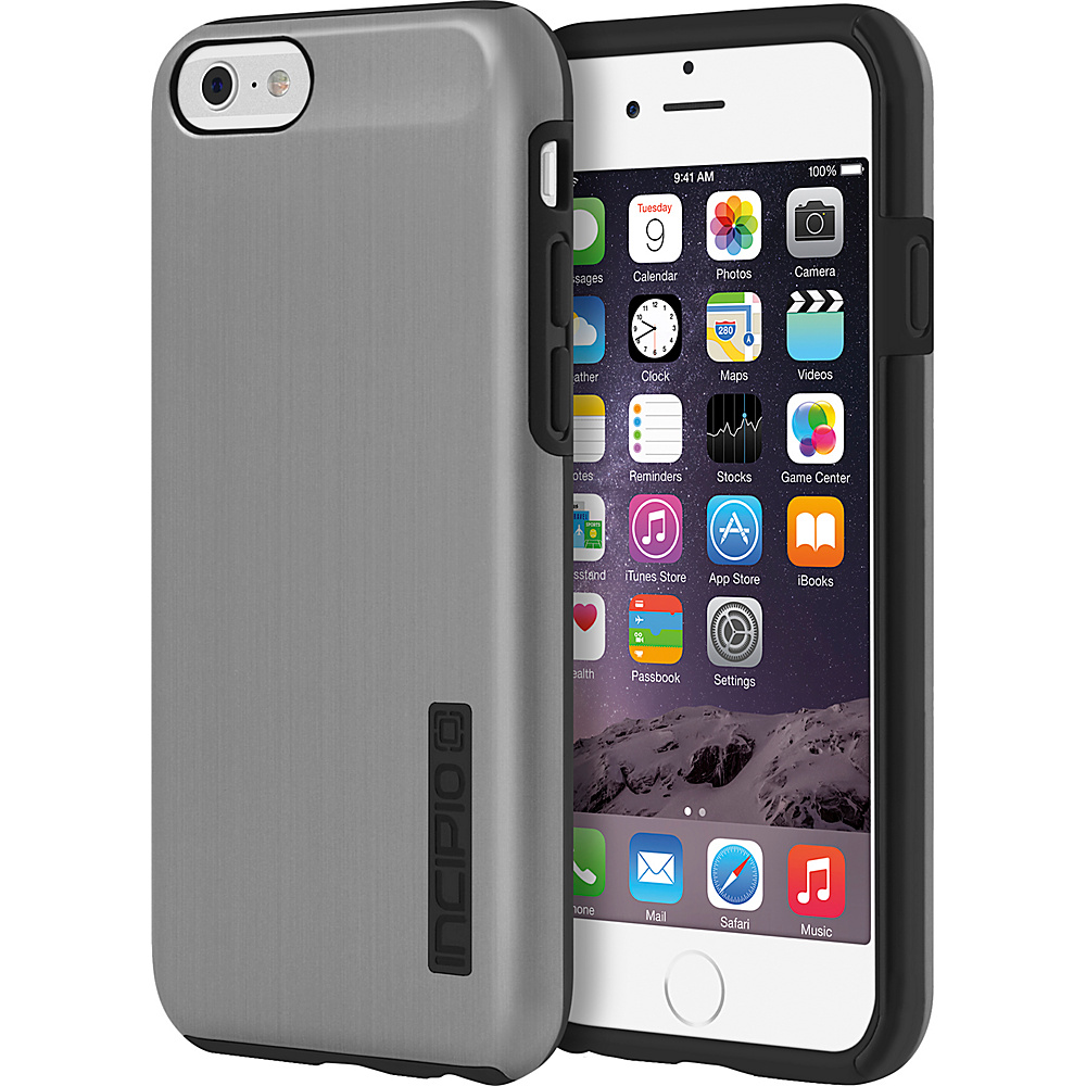 Incipio DualPro SHINE iPhone 6 6s Case Gunmetal Black Incipio Electronic Cases