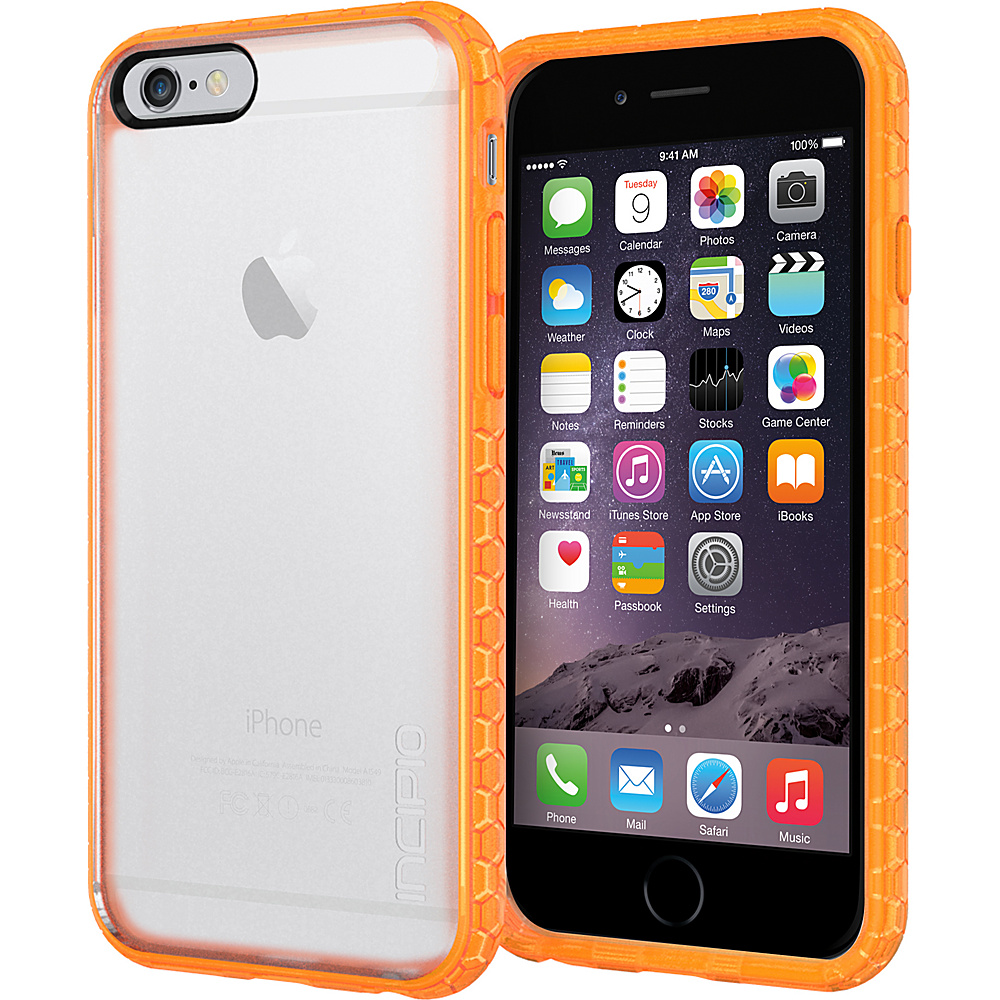Incipio Octane iPhone 6 6s Case Frost Neon Orange Incipio Electronic Cases