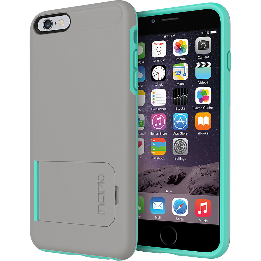Incipio Kick snap iPhone 6 6s Plus Case Dark Gray Teal Incipio Electronic Cases