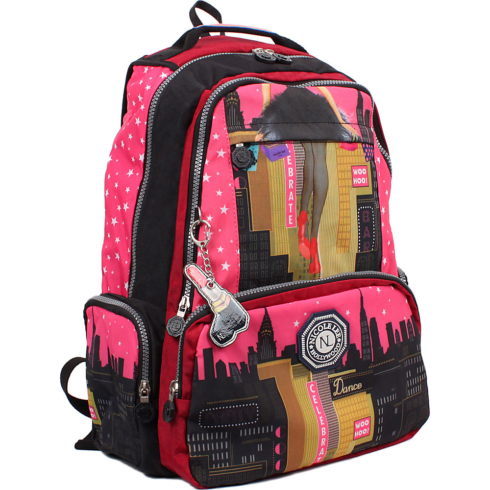 Nicole Lee WR Crinkle Nylon 18 Laptop Backpack Series IV Dark City Nicole Lee Everyday Backpacks