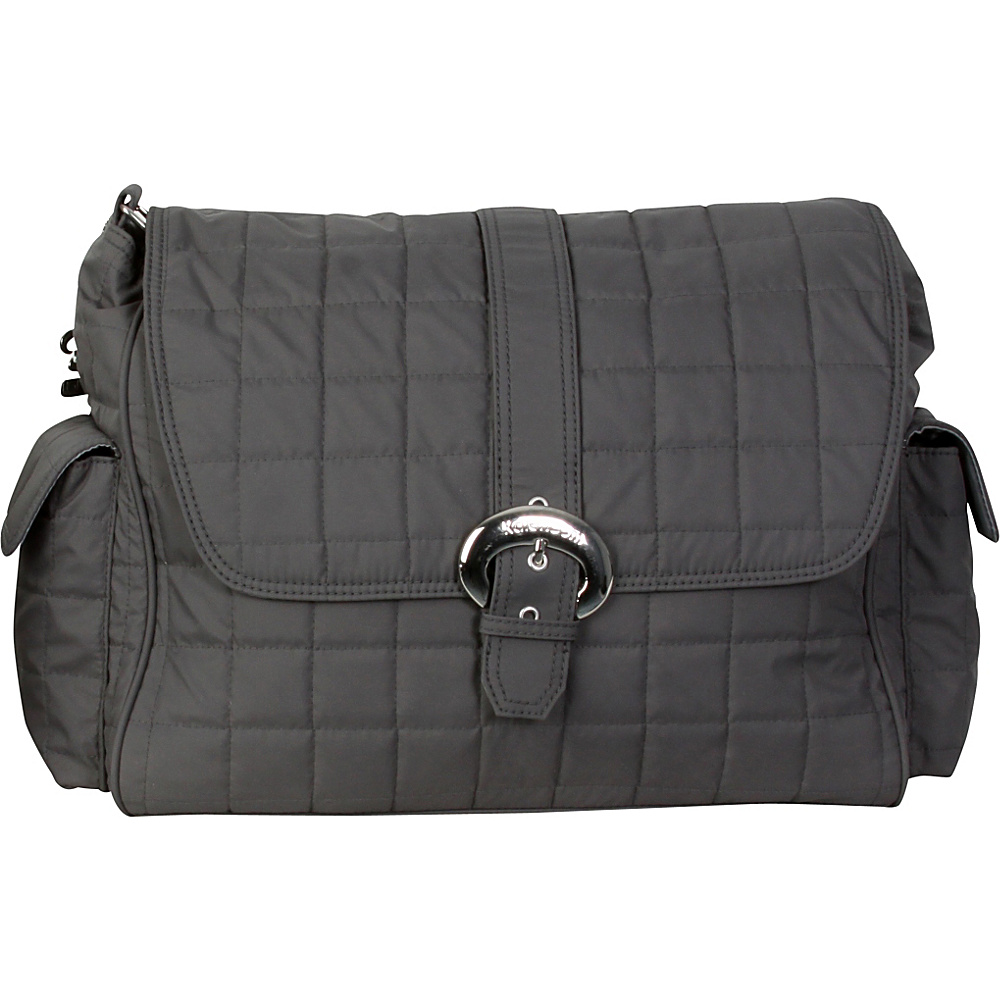 Kalencom Buckle Bag Quilted Charcoal Kalencom Diaper Bags Accessories