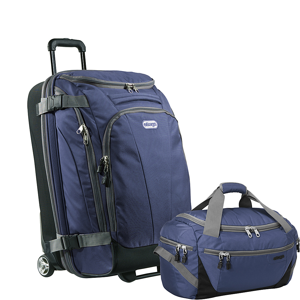eBags Value Set TLS Companion Duffel TLS Jr 25 Wheeled Duffel Blue Yonder eBags Luggage Sets