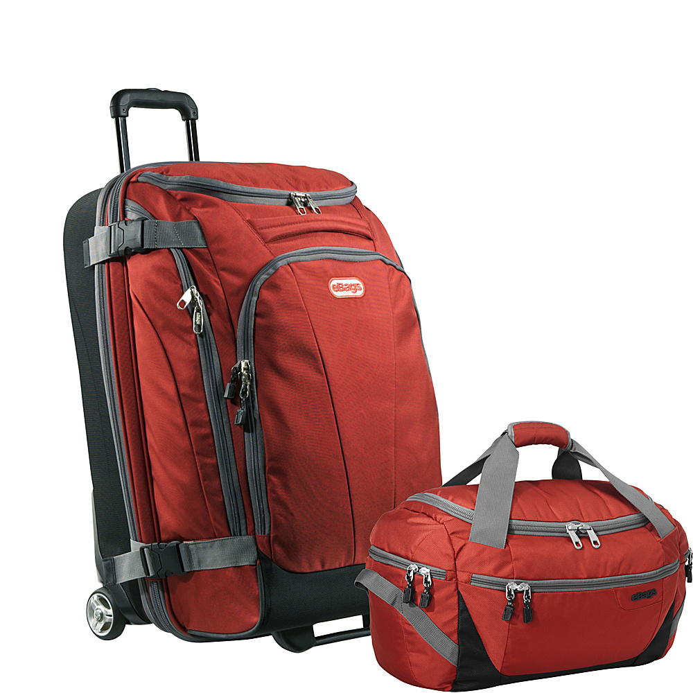 eBags Value Set TLS Companion Duffel TLS Jr 25 Wheeled Duffel Sinful Red eBags Luggage Sets