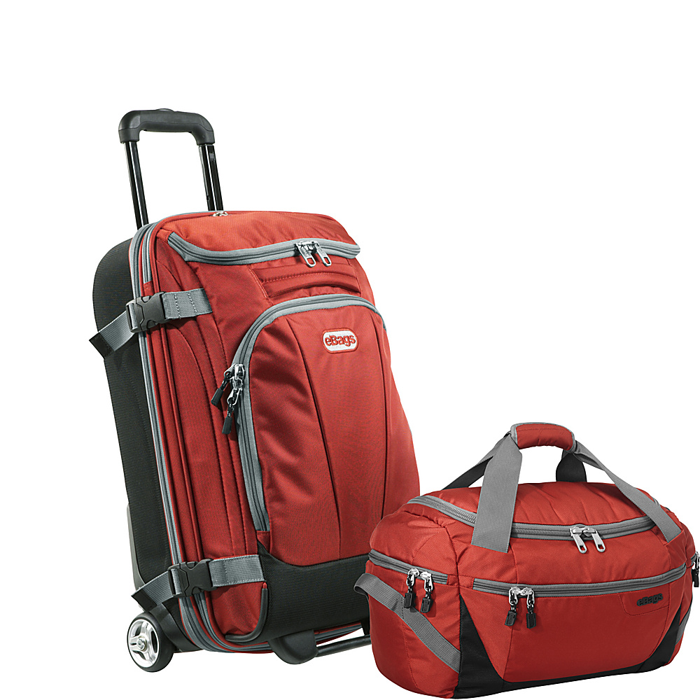 eBags Value Set TLS Companion Duffel TLS Mini 21 Wheeled Duffel Sinful Red eBags Luggage Sets