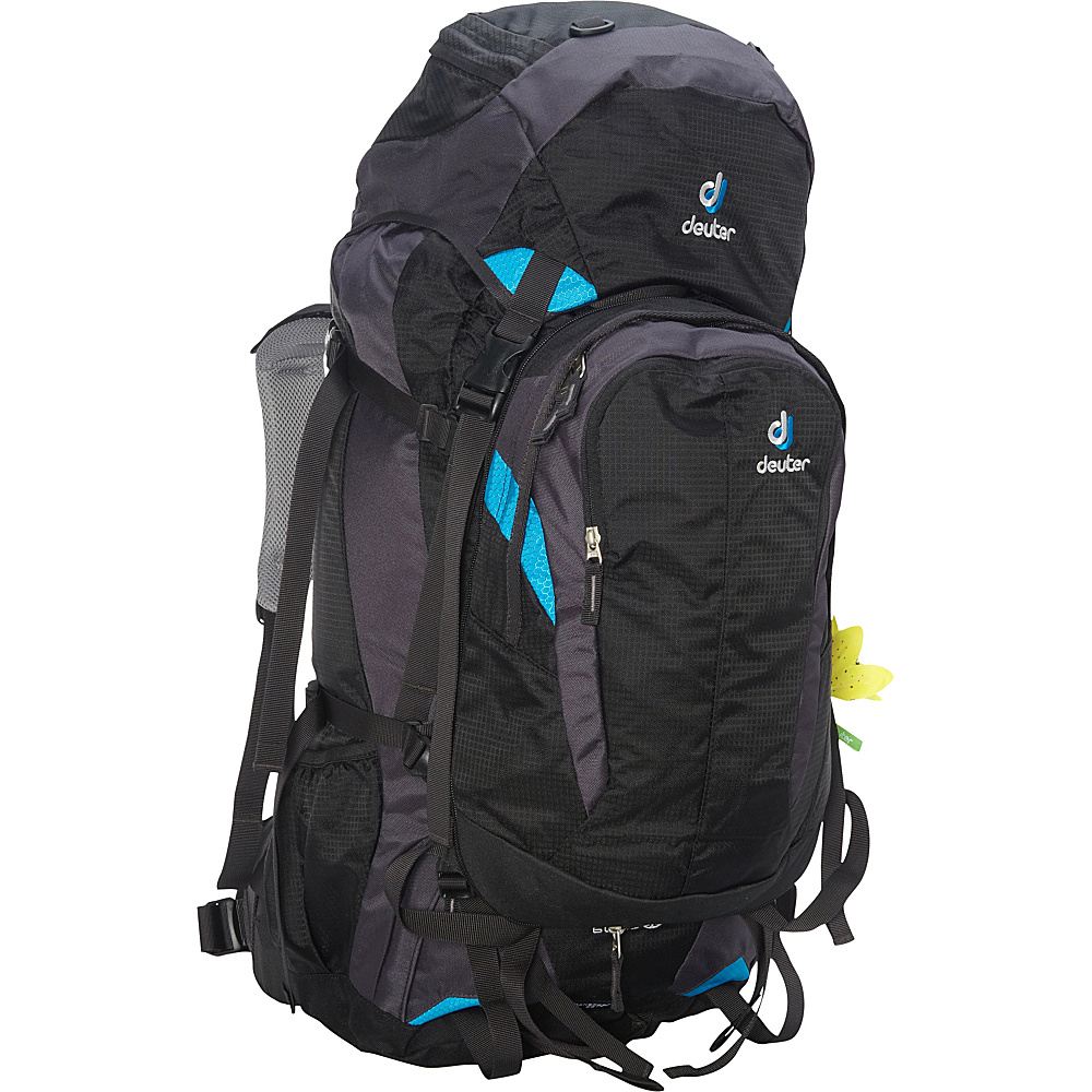 Deuter Quantum 60 10 SL Travel Backpack black turquoise Deuter Day Hiking Backpacks