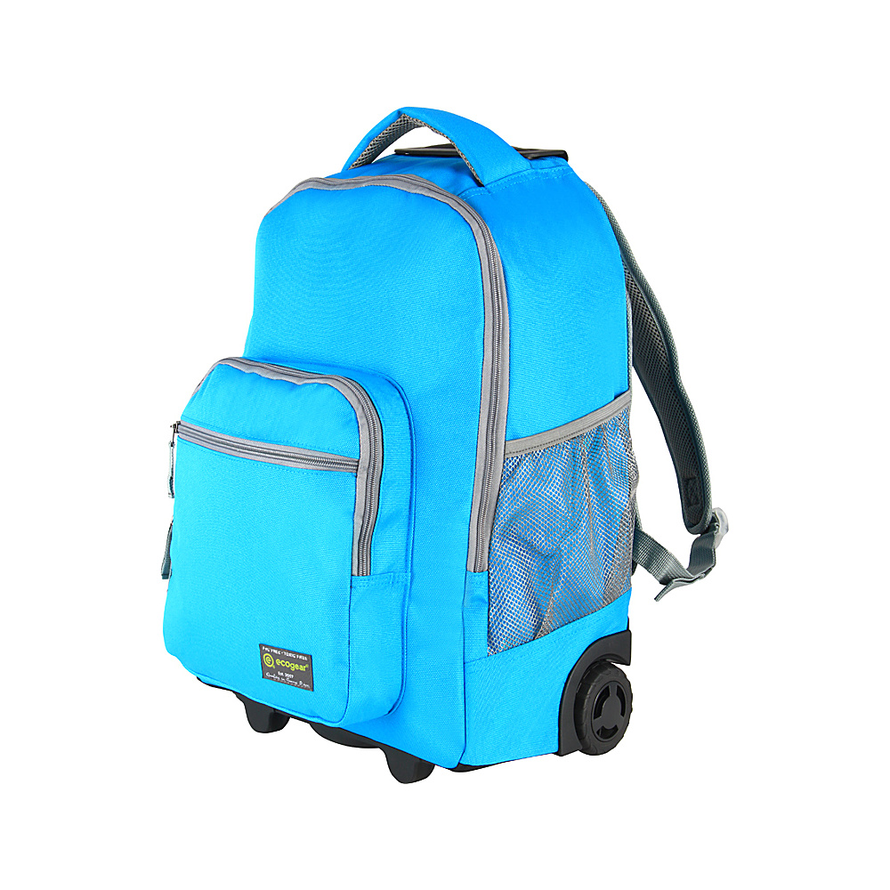 ecogear Rolling Dhole Laptop Backpack Blue Grey ecogear Wheeled Backpacks
