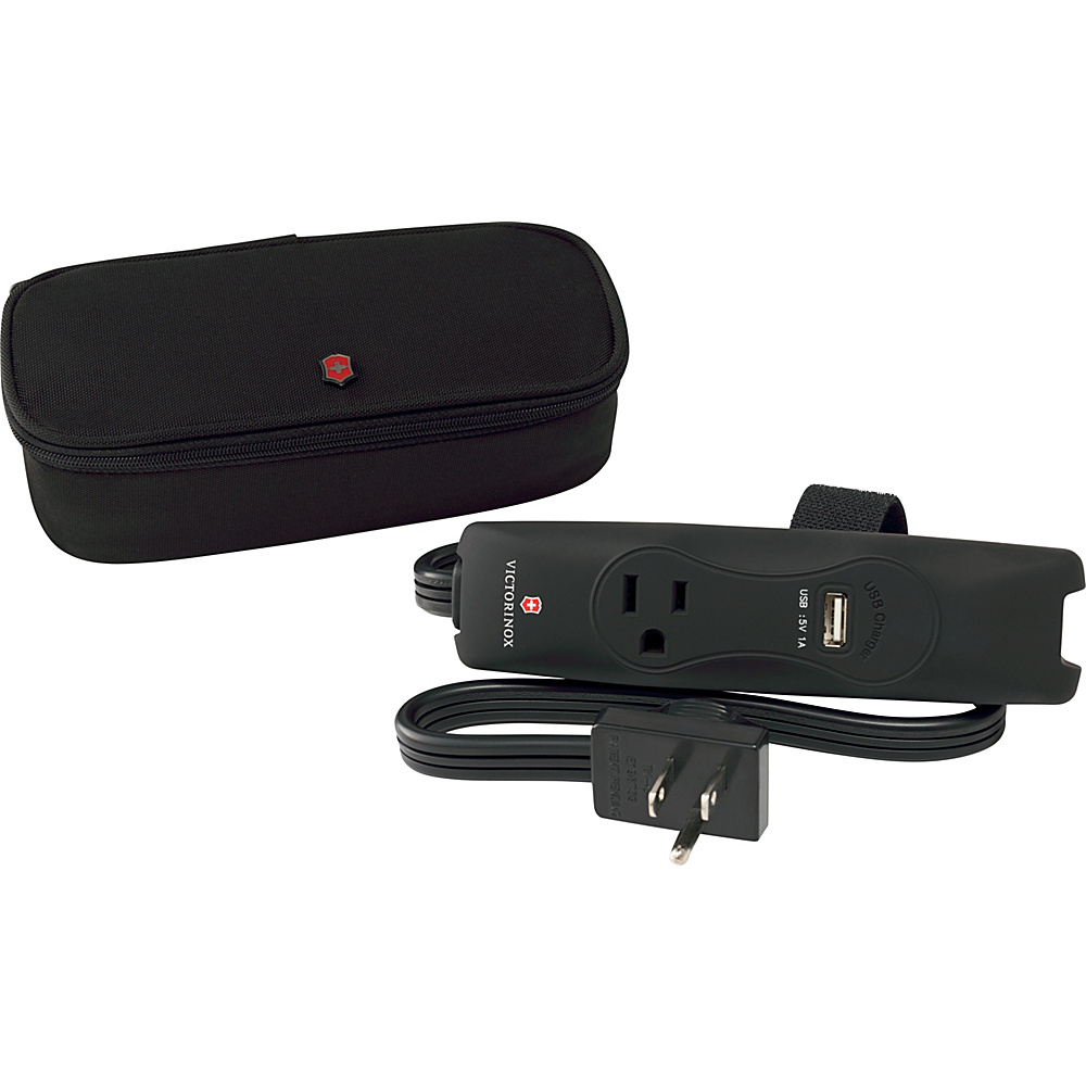 Victorinox Lifestyle Accessories 4.0 Travel Power Strip Black Victorinox Electronic Accessories