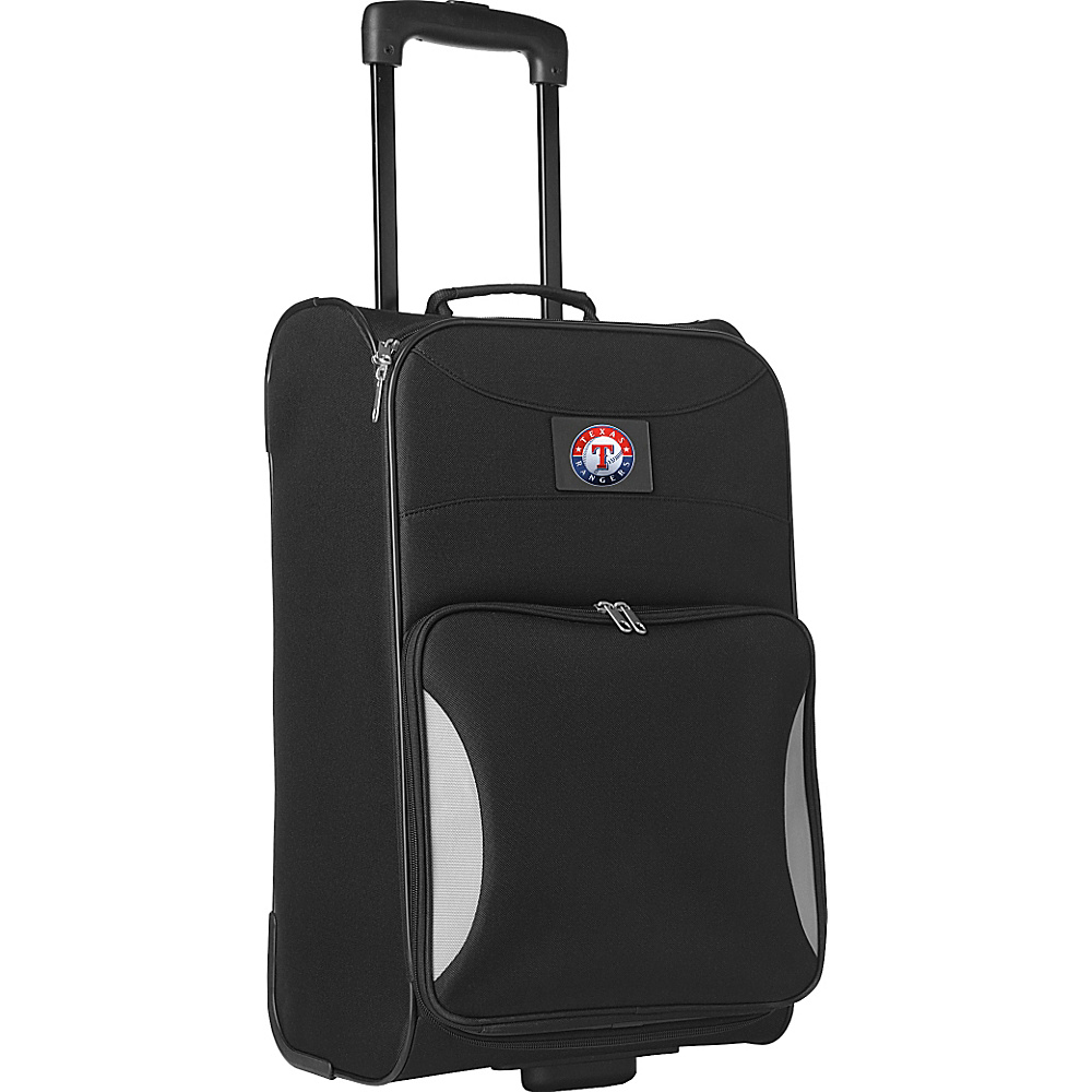 Denco Sports Luggage MLB 21 Steadfast Upright Carry on Texas Rangers Denco Sports Luggage Small Rolling Luggage