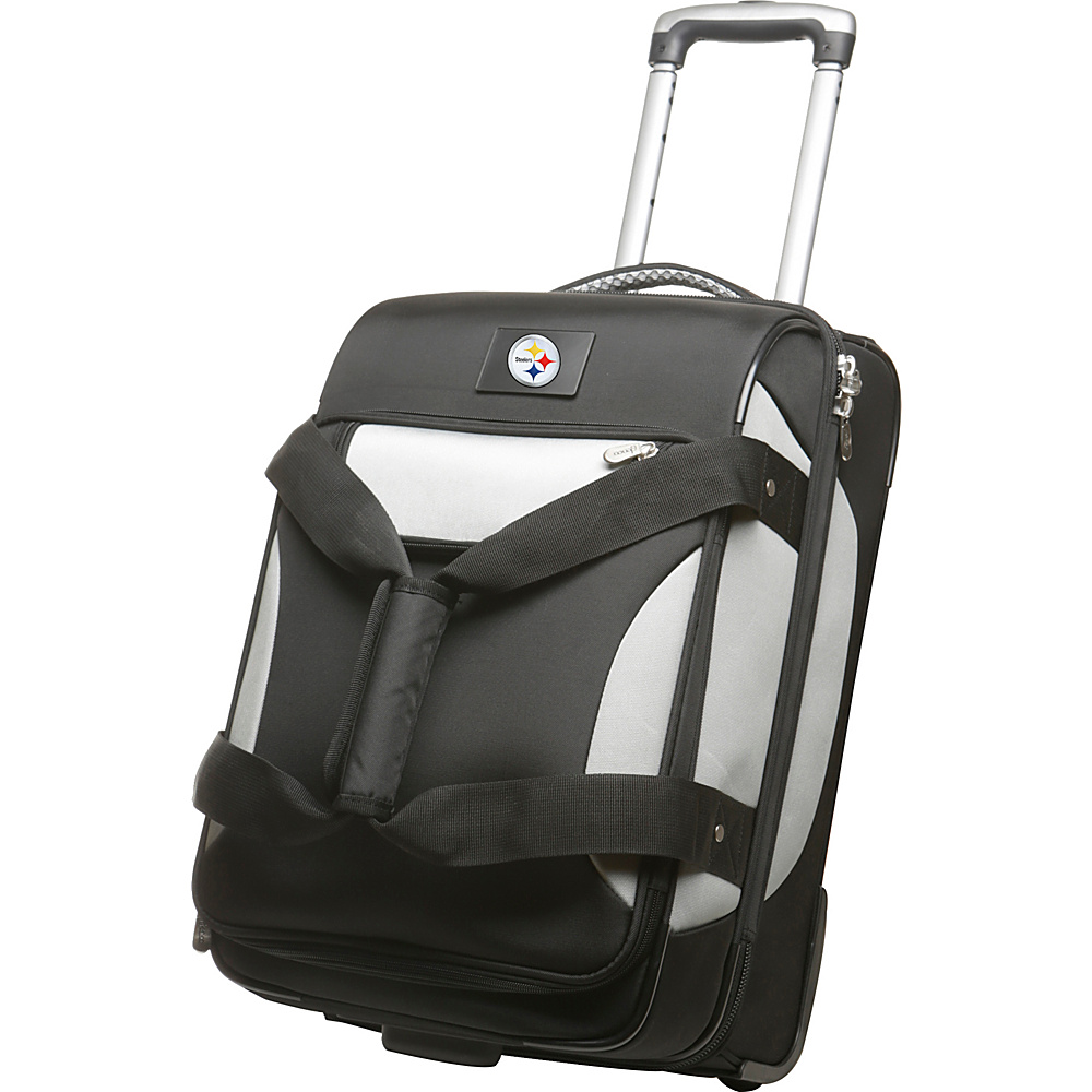 Denco Sports Luggage NFL 22 Black Bottom Duffel Pittsburgh Steelers Denco Sports Luggage Small Rolling Luggage