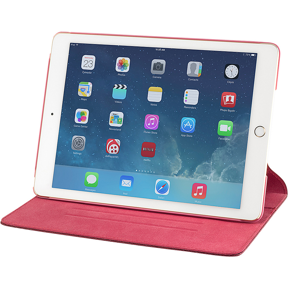Devicewear Thin Apple iPad Air 2 Case with Six Position Flip Stand and On Off Switch Red Devicewear Electronic Cases