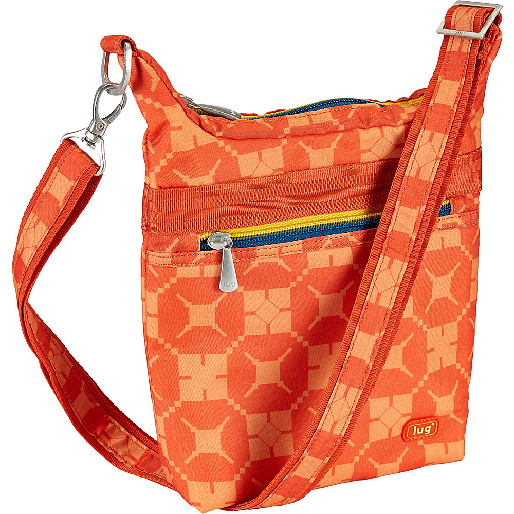 Lug Waddle Cross Body Pouch Sunset Hippo Lug Fabric Handbags