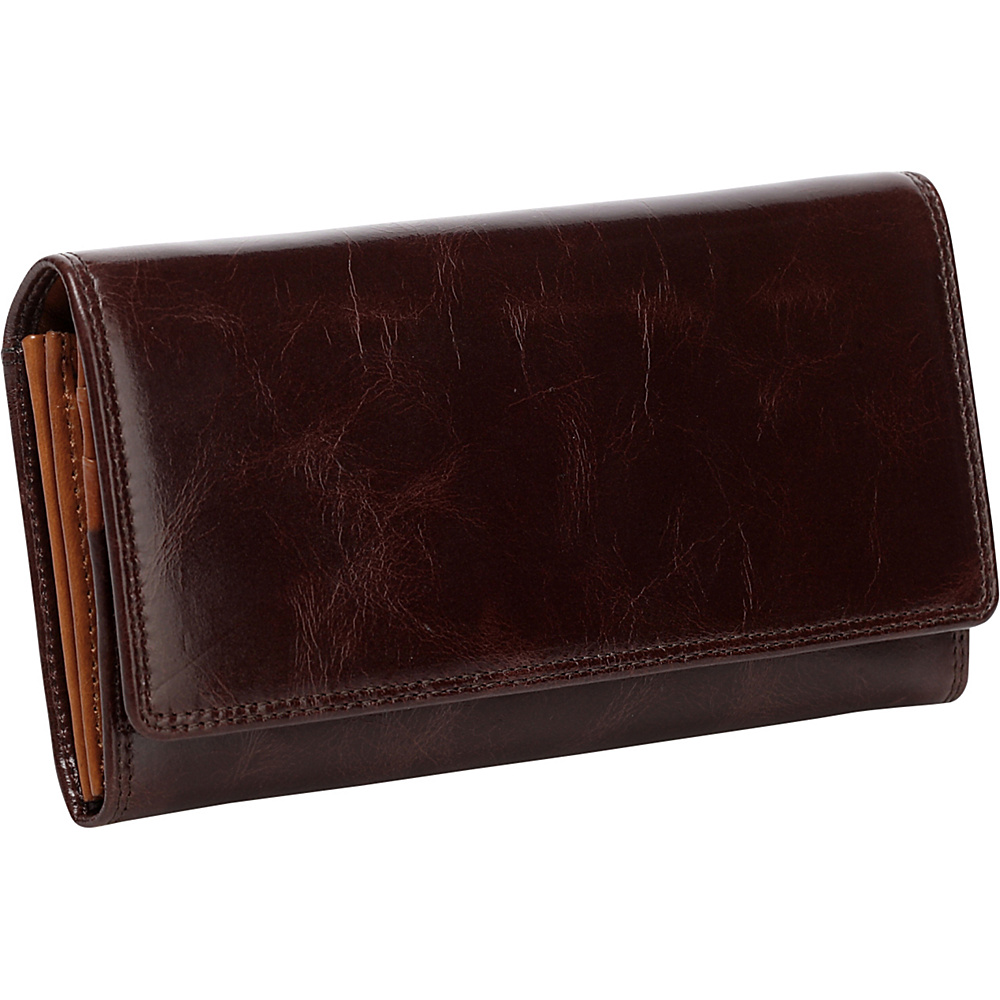 Vicenzo Leather Pelomas Distressed Leather Trifold Women s Coin Purse Brown Vicenzo Leather Women s Wallets