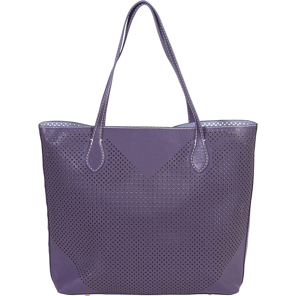 BUCO Large Diamond Tote Purple Lilac BUCO Manmade Handbags