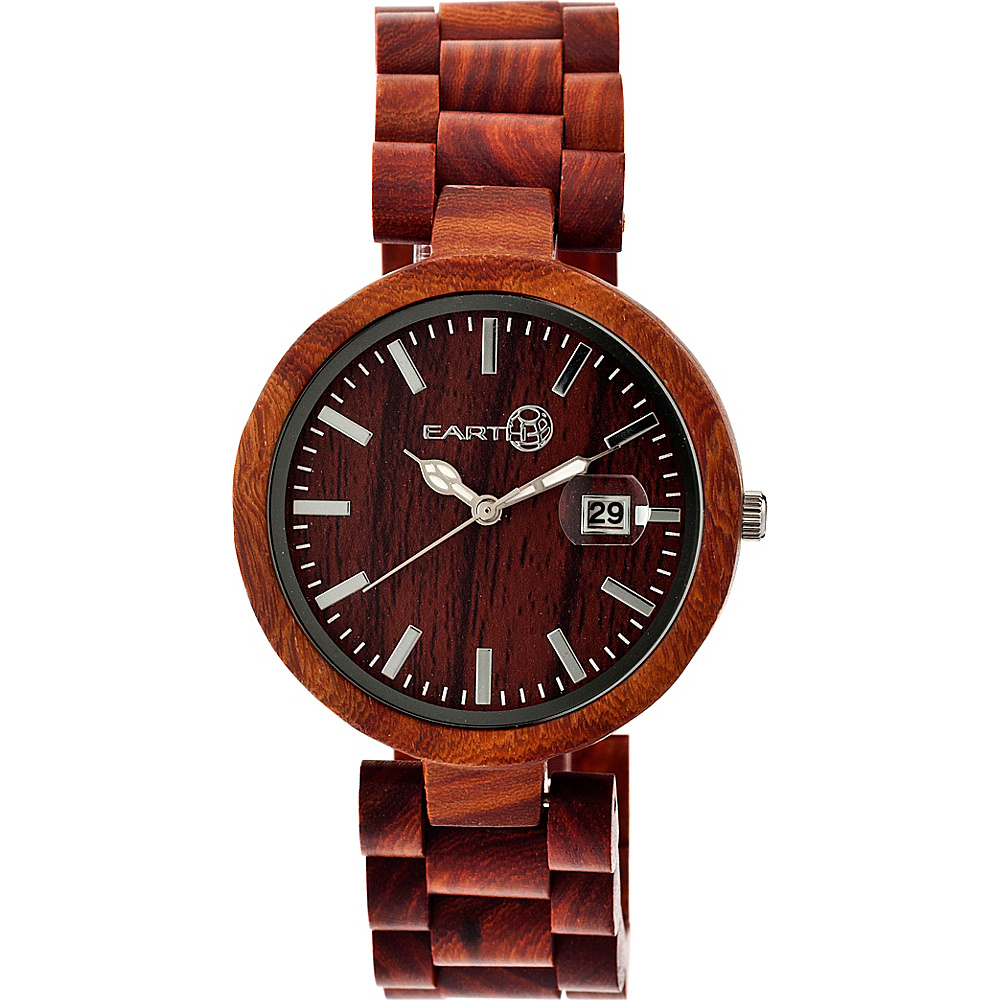 Earth Wood Stomates Watch Red Rosewood Earth Wood Watches