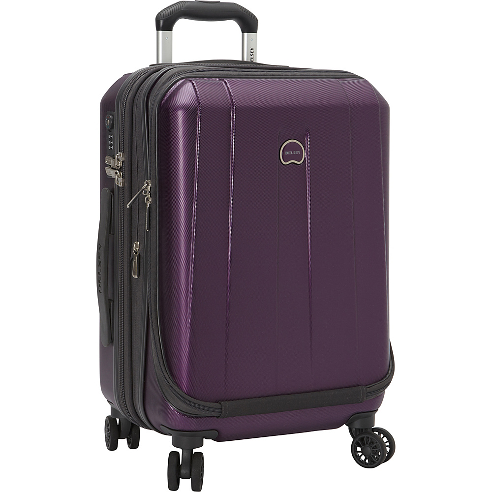 Delsey Helium Shadow 3.0 19 Int l Carry on Exp. Spinner Suiter Trolley Purple Delsey Hardside Luggage