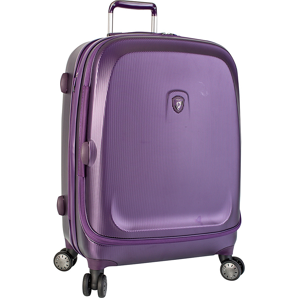 Heys America Gateway Widebody SmartLuggage 26 Spinner Luggage Purple Heys America Hardside Checked