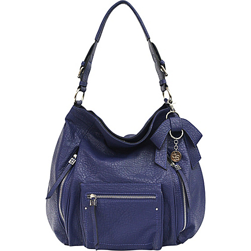 Jessica Simpson Alicia Hobo Midnight Blue - Jessica Simpson Manmade Handbags