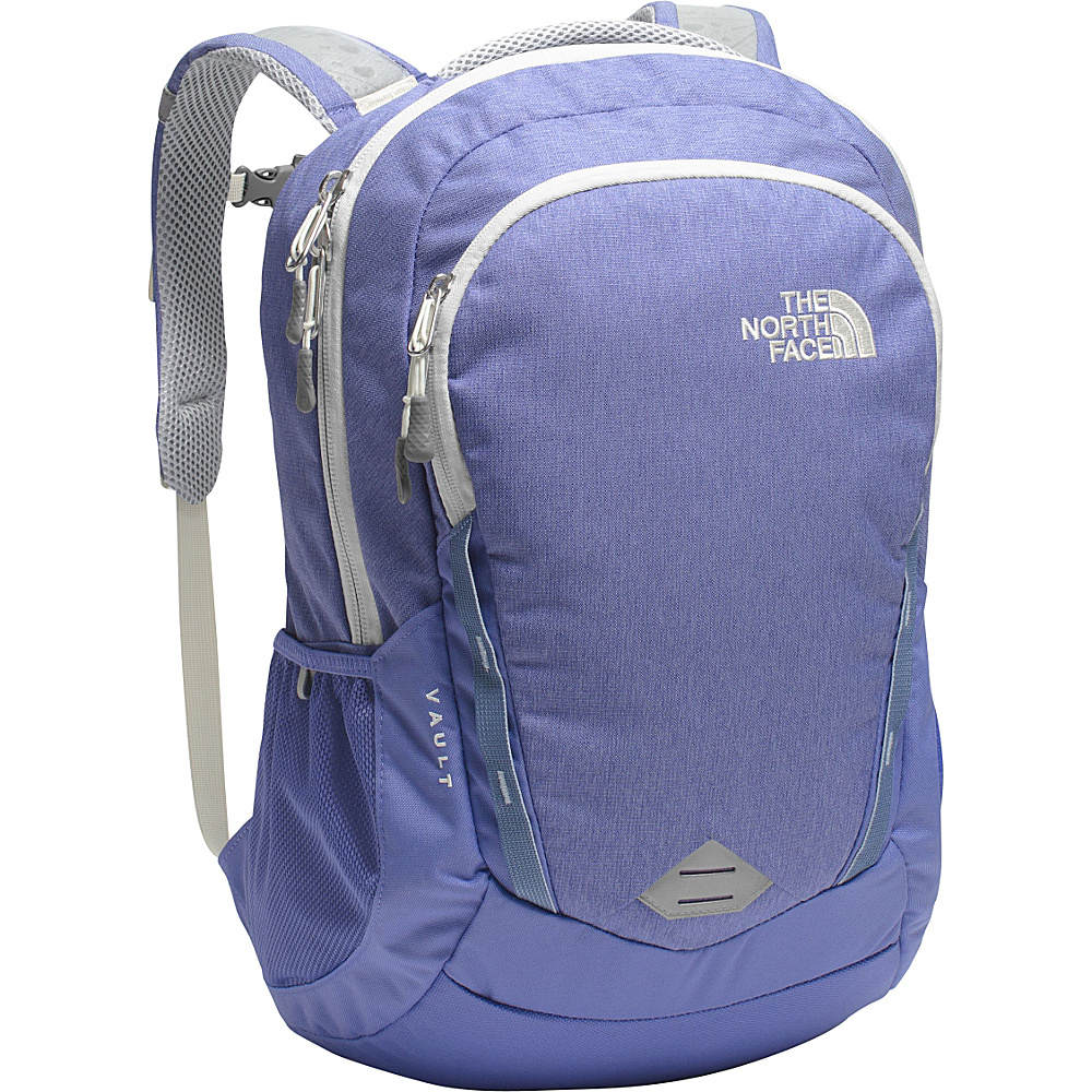 The North Face Women s Vault Laptop Backpack Stellar Blue Heather Arctic Ice Blue The North Face Business Laptop Backpacks
