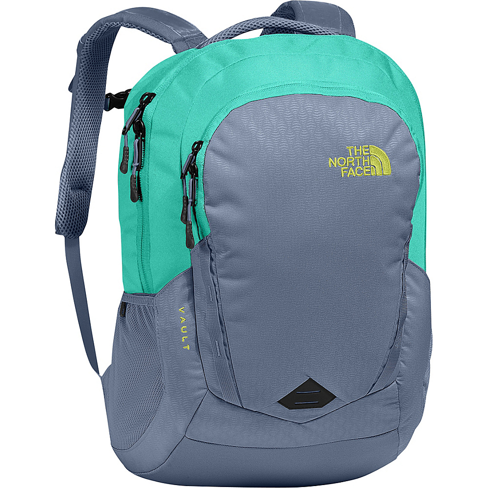 The North Face Women s Vault Laptop Backpack Folkstone Gray Wild Lime The North Face Business Laptop Backpacks