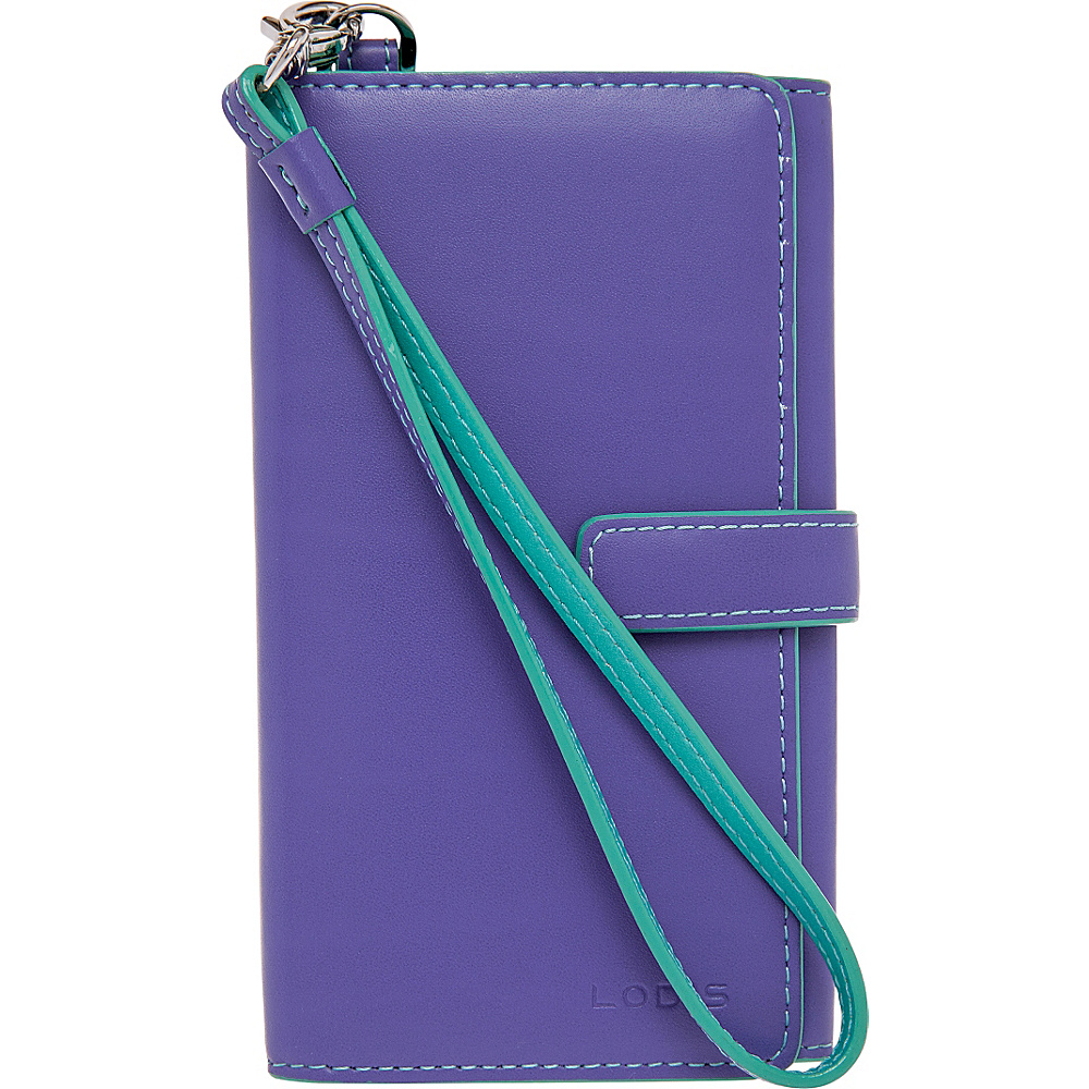 Lodis Audrey Lily Phone Wallet Violet Lake Lodis Ladies Wallet on a String