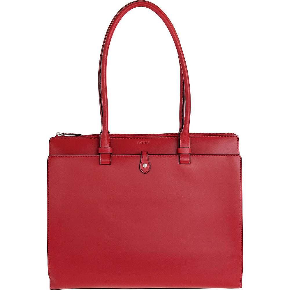 Lodis Audrey Jessica Work Satchel Red Lodis Leather Handbags