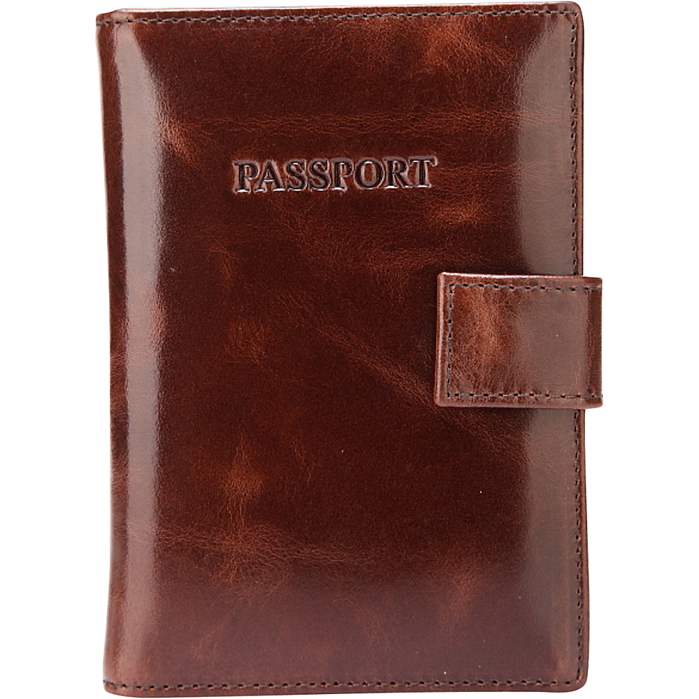 Vicenzo Leather London Distressed Leather Travel Passport Wallet Holder Case Espresso Brown Vicenzo Leather Travel Wallets