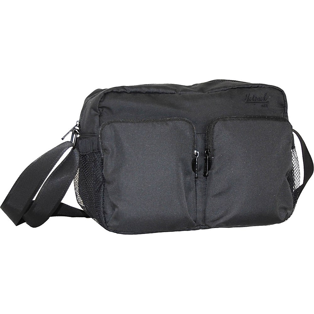 Netpack Soft Lightweight Compact Travel Shoulder Bag with RFID Pocket Black Netpack Other Men s Bags