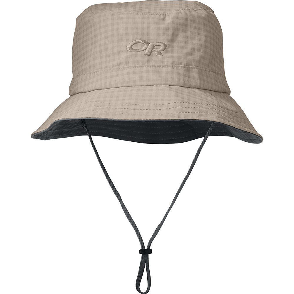 Outdoor Research Lightstorm Bucket Sandstone Check Large Outdoor Research Hats