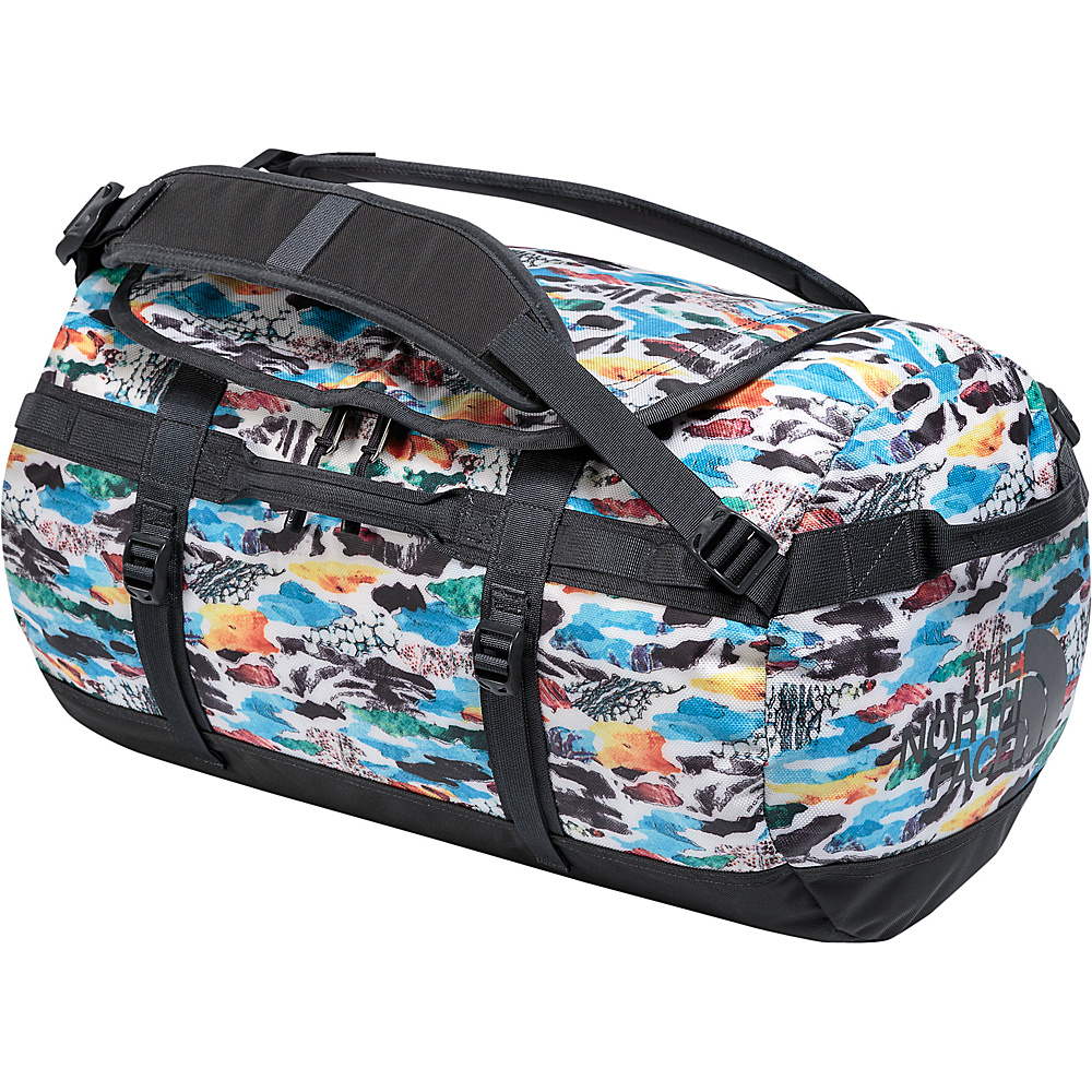 The North Face Base Camp Duffel Small Snow White Cutout Camo Print Ashalt Grey The North Face Outdoor Duffels