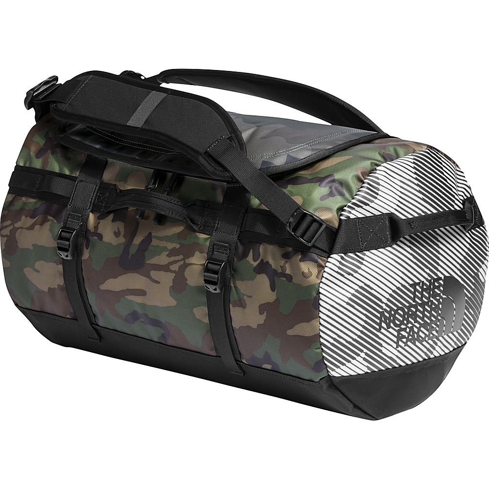 The North Face Base Camp Duffel Small Multi Camo Print Tnf Black The North Face Outdoor Duffels