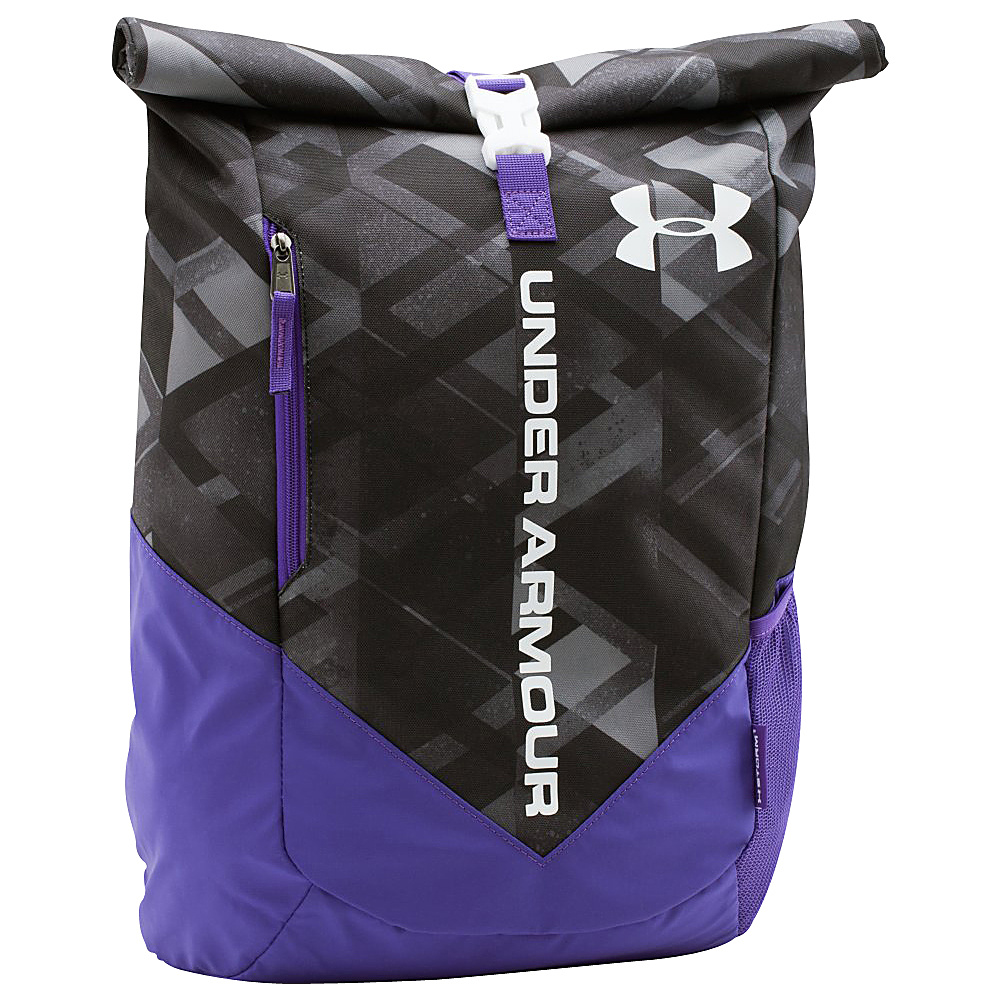 Under Armour Roll Trance Sackpack Black Purple Zest White Under Armour Everyday Backpacks