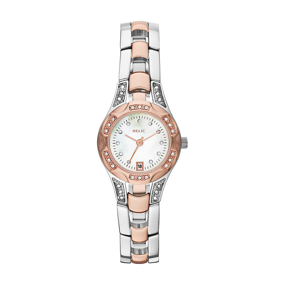 Relic Charlott Bracelet Watch Rose Gold Silver Relic Watches