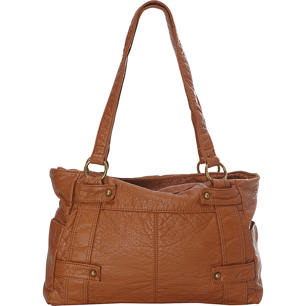 Ampere Creations The Emma Tote Brown Ampere Creations Manmade Handbags