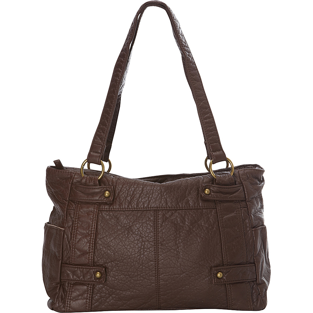 Ampere Creations The Emma Tote Chocolate Brown Ampere Creations Manmade Handbags