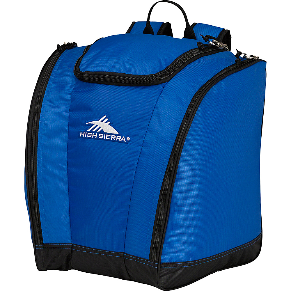High Sierra Junior Trapezoid Boot Bag Vivid Blue Black High Sierra Ski and Snowboard Bags
