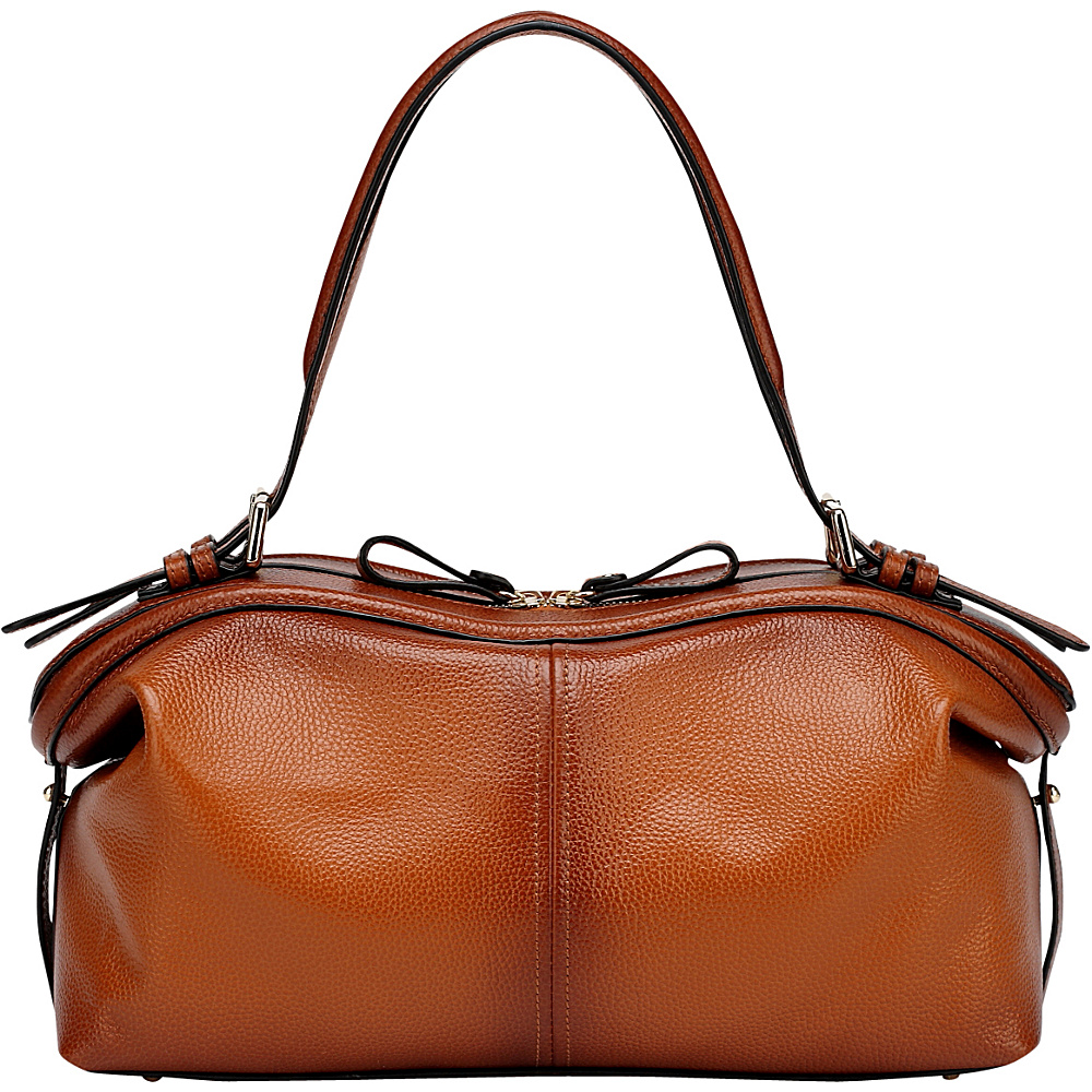 Vicenzo Leather Ellen Tote Leather Handbag Brown Vicenzo Leather Leather Handbags