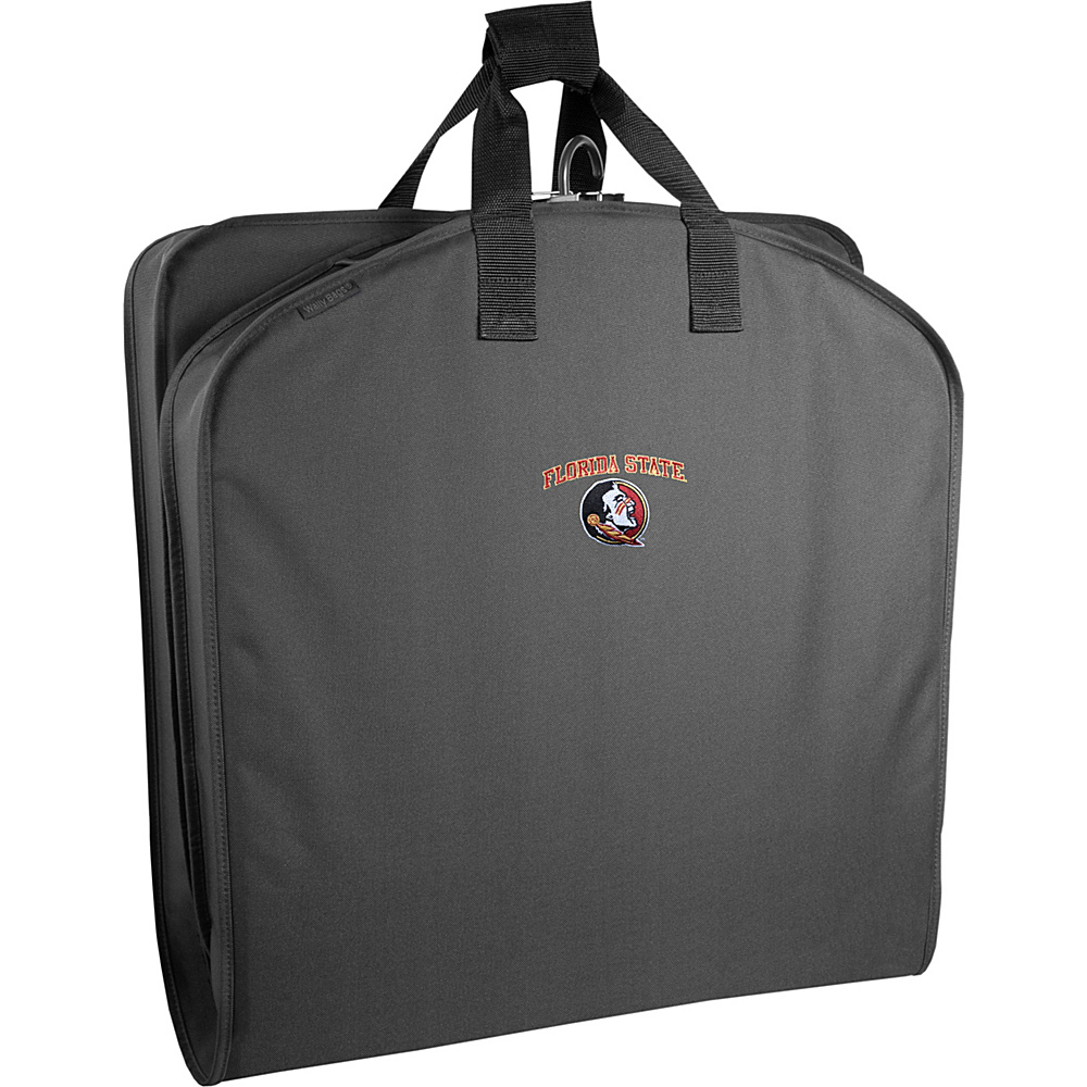 Wally Bags Florida State Seminoles 40 Suit Length Garment Bag with Handles Black Wally Bags Garment Bags