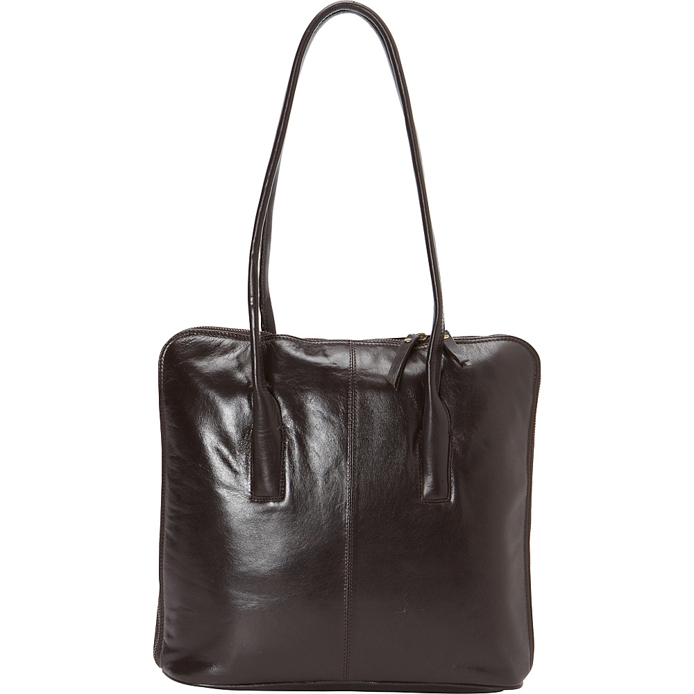 Latico Leathers Pascal Shoulder Bag Espresso Latico Leathers Leather Handbags