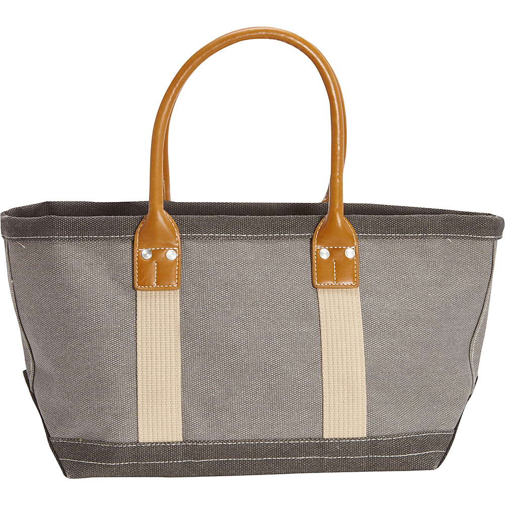 Sun N Sand Montauk Hues Medium Tote Grey Sun N Sand Fabric Handbags