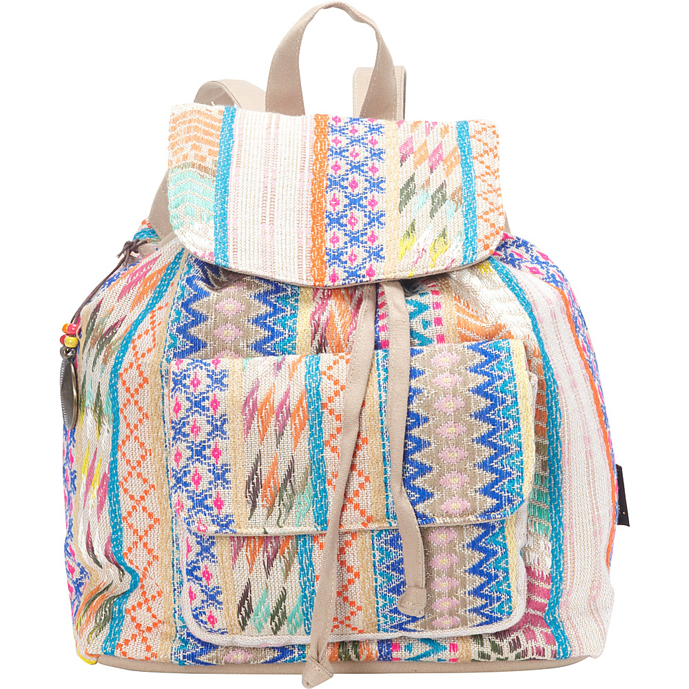 Sun N Sand Sophia Backpack Multi Sun N Sand Fabric Handbags