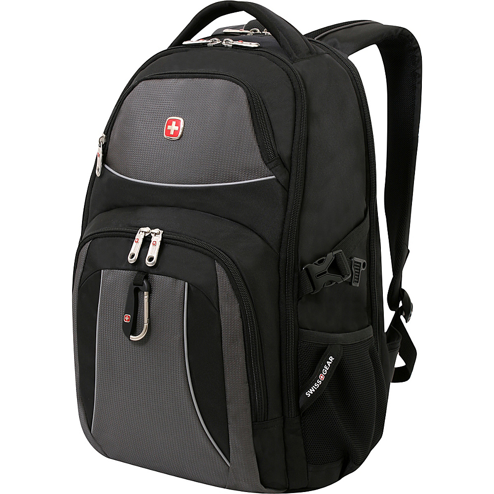 SwissGear Travel Gear 18.5 ScanSmart Laptop Backpack 3255 Black Cod Grey SwissGear Travel Gear Laptop Backpacks