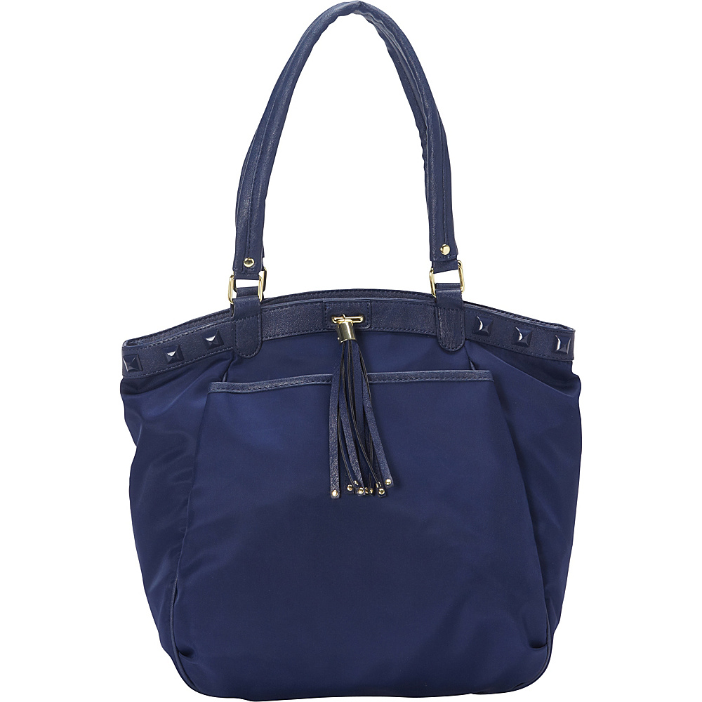 Olivia Joy Rosine Tote Navy Olivia Joy Fabric Handbags