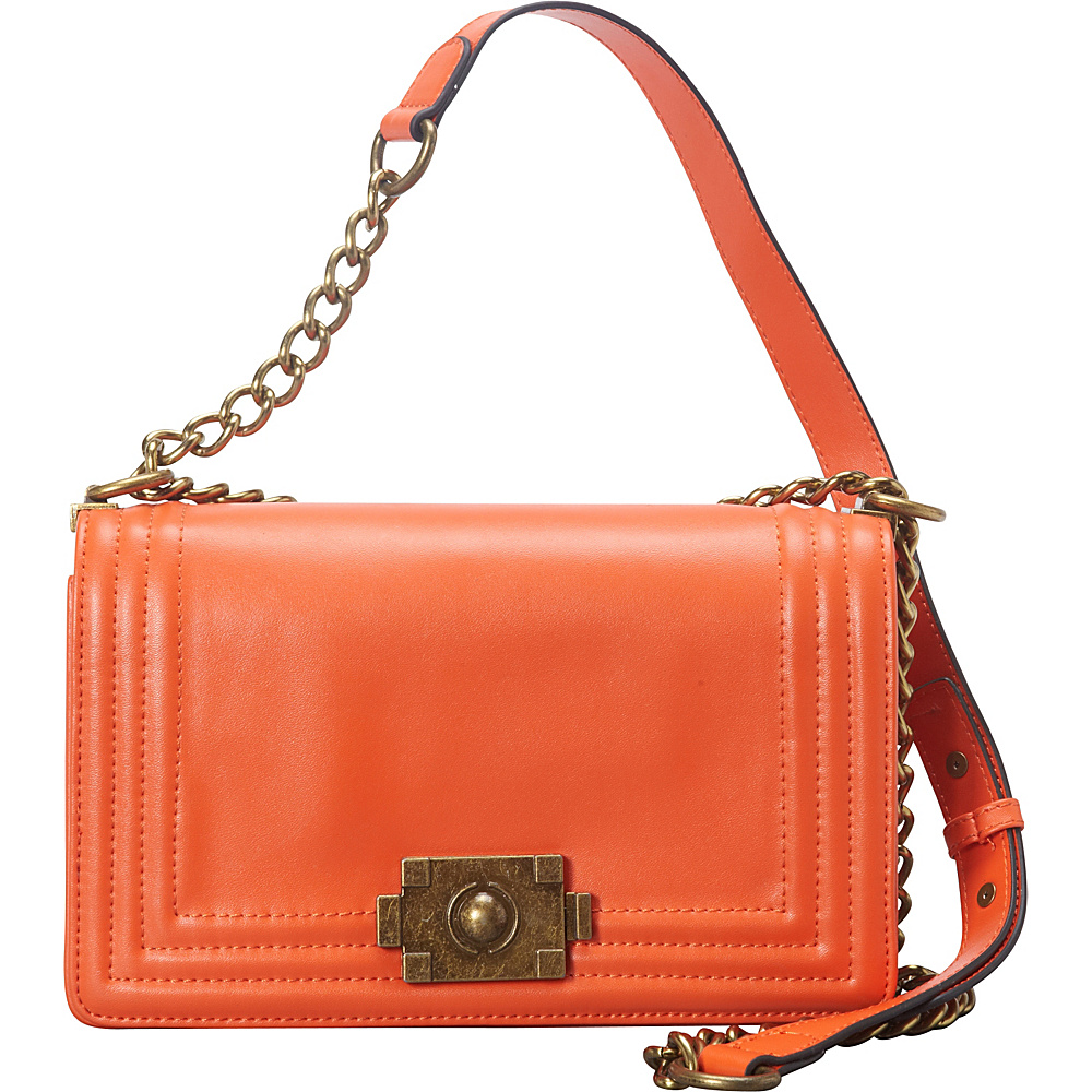 Donna Bella Designs Brooklyn Leather Crossbody Orange Donna Bella Designs Leather Handbags