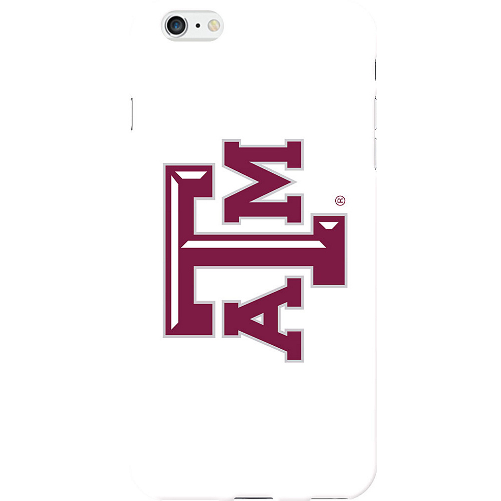 Centon Electronics Classic Glossy White iPhone 6 Plus Case Texas A amp;M Centon Electronics Electronic Cases