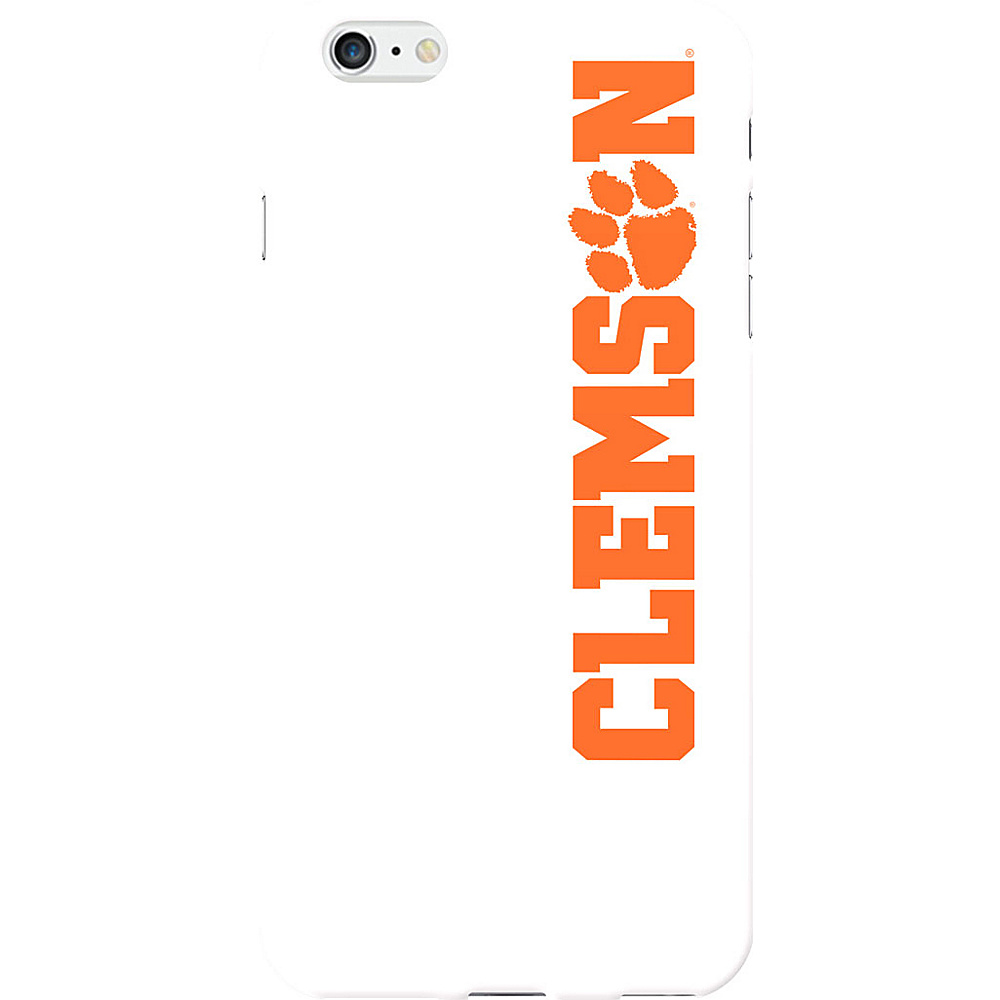 Centon Electronics Classic Glossy White iPhone 6 Plus Case Clemson University Centon Electronics Electronic Cases