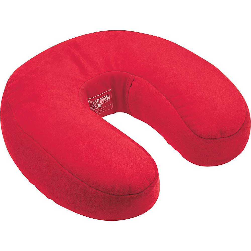 Therma Tek Heated Micro bead Travel Neck Pillow Red Therma Tek Travel Pillows Blankets